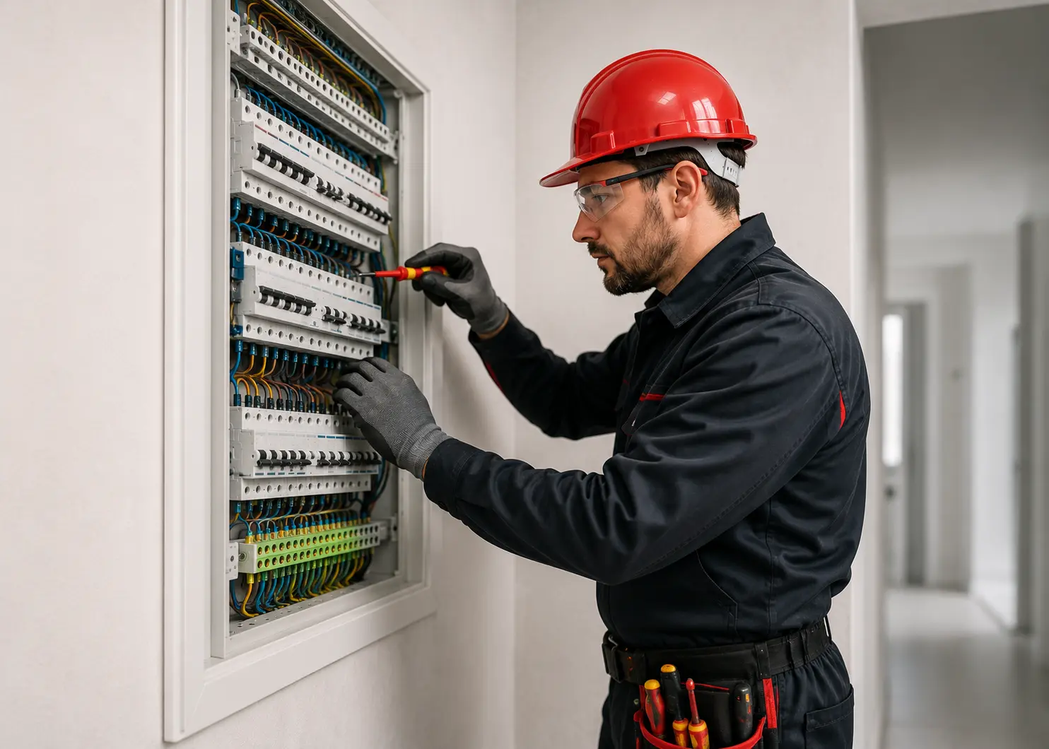 Elettricista al lavoro a Bellinzona